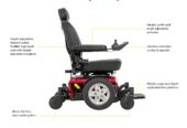 Elektryczny wózek inwalidzki Pride Mobility Drive Power Chair dla dorosłych, pojemność
